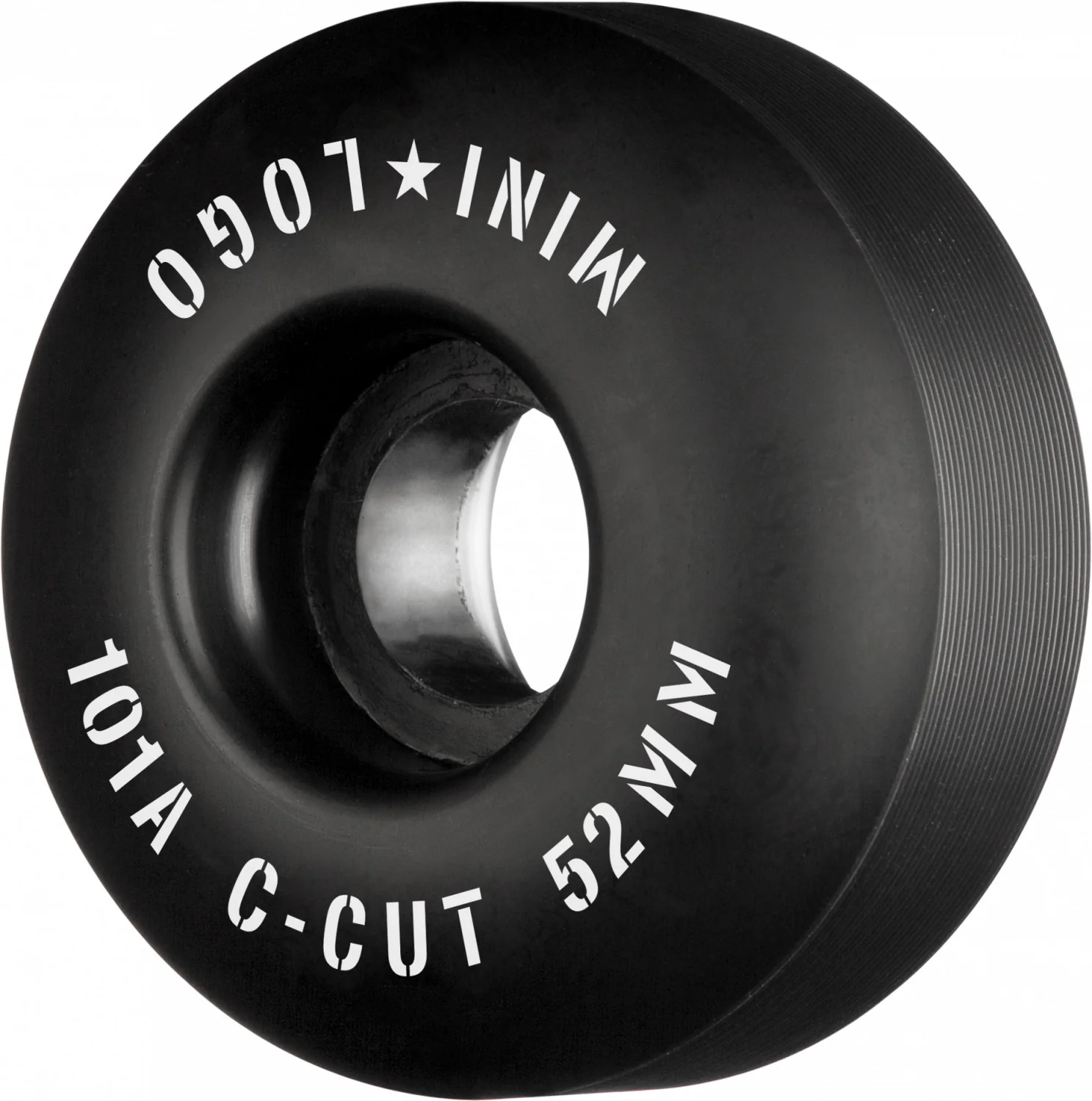 Mini Logo Wheels C-Cut "2" 52mm 101a - Black (Set of 4)