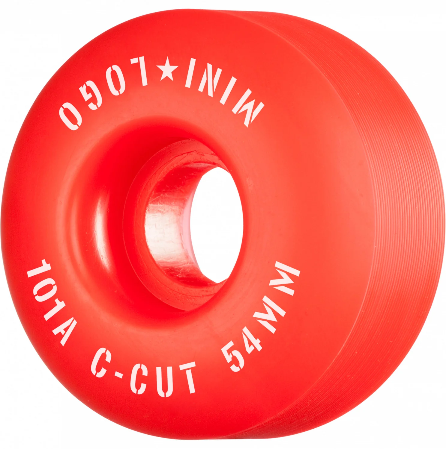 Mini Logo Wheels C-Cut "2" 54mm 101a - Red (Set of 4)