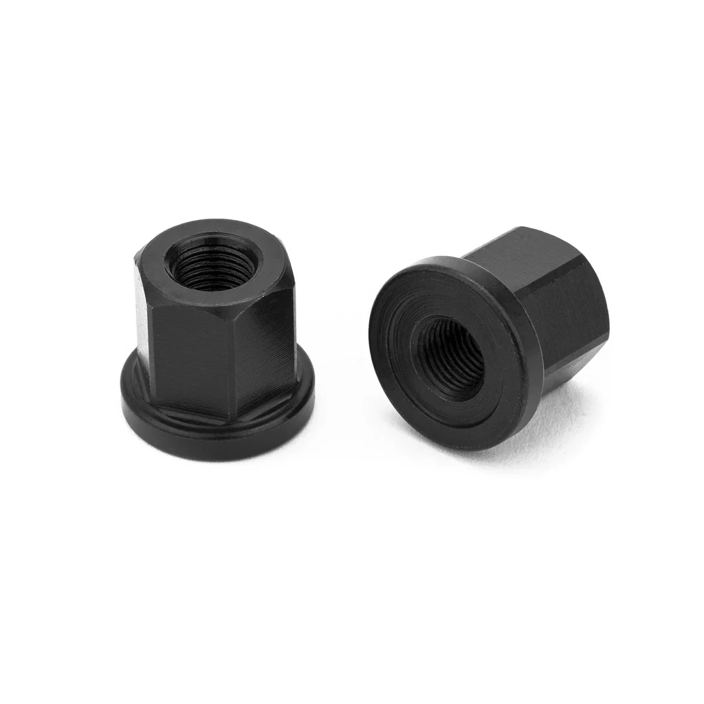 Mission BMX 3/8" Steel Axle Nuts - Black