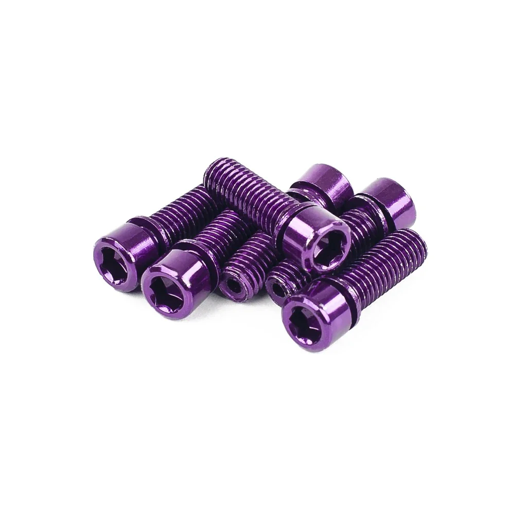 Mission BMX Hollow Stem Bolts 26mm - Purple