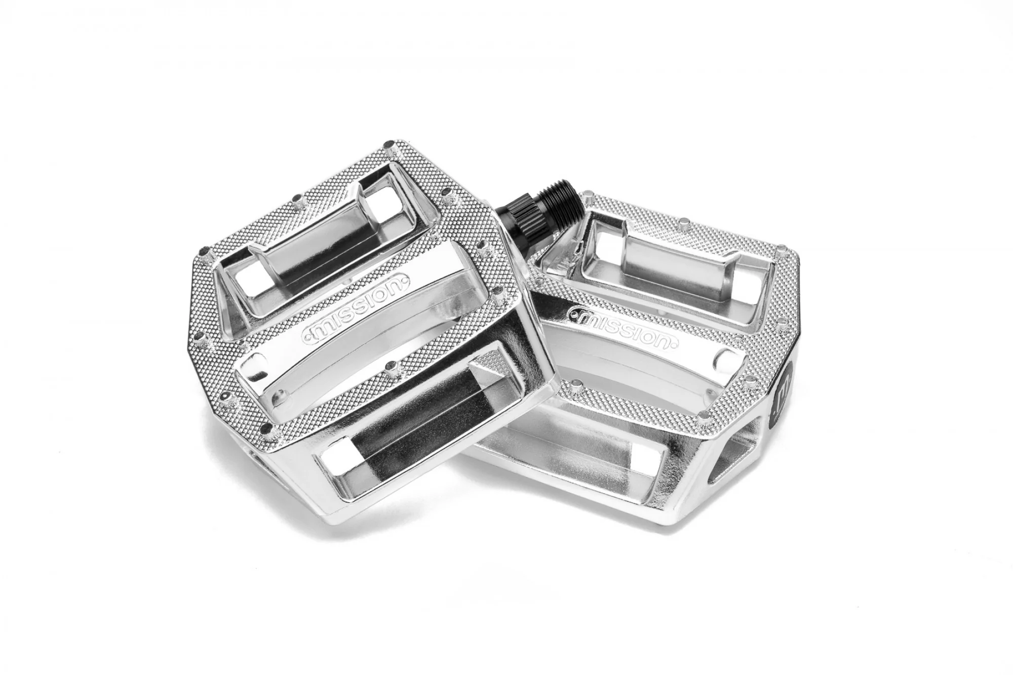 Mission BMX Impulse PC Pedals - Silver