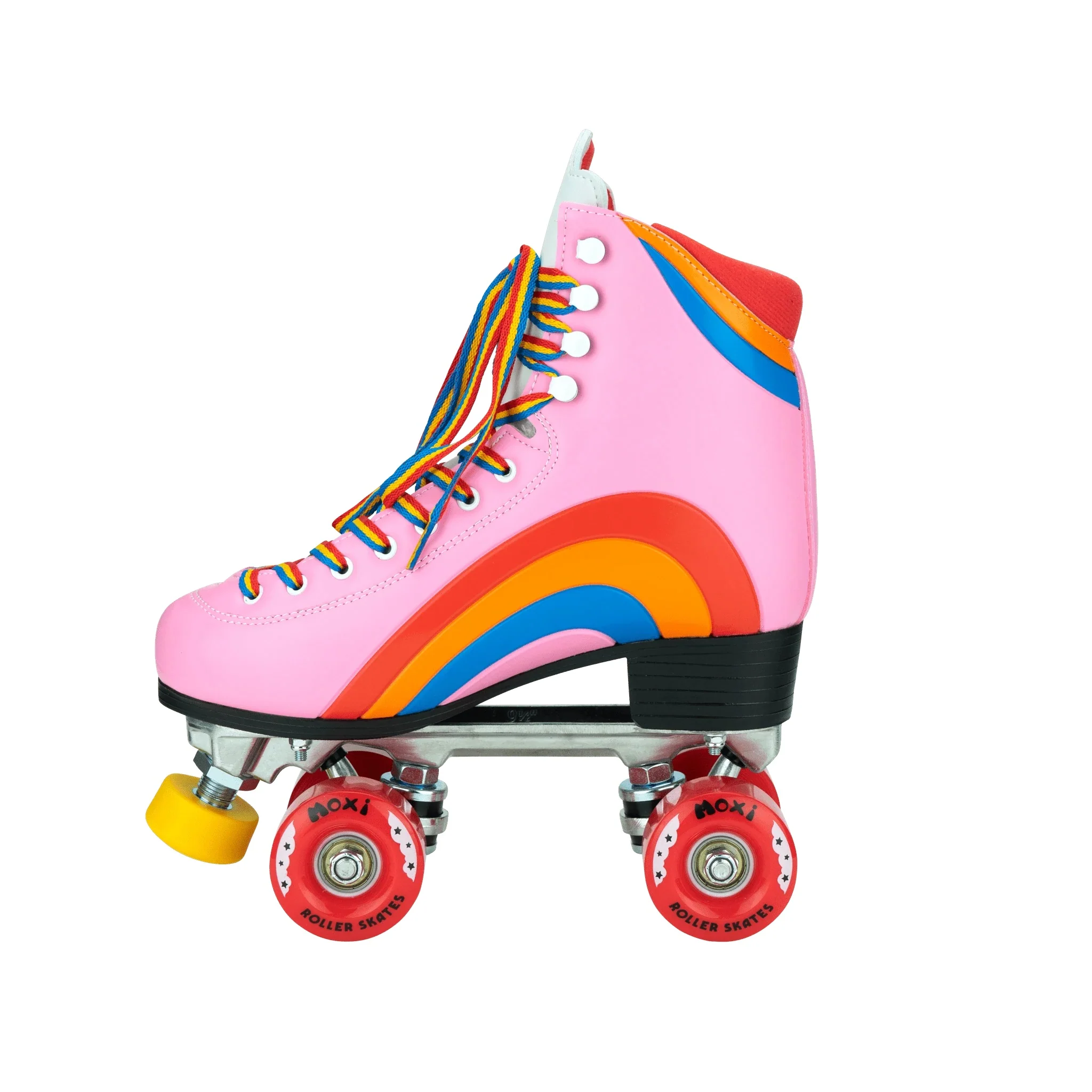 Moxi Rainbow Rider Quad Roller Skate Medium - Pink Heart - Image 4