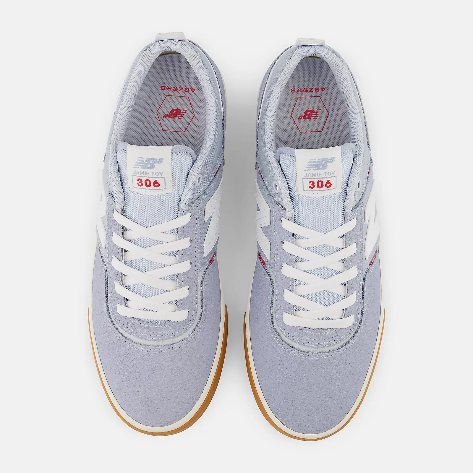 New Balance Shoes Jamie Foy 306 - Light Arctic Grey/White - Image 4