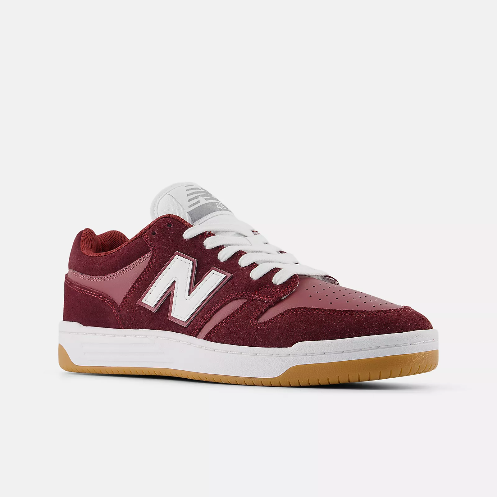 New Balance Shoes Numeric 480 - Monarch Burgundy/NB Burgundy - Image 3