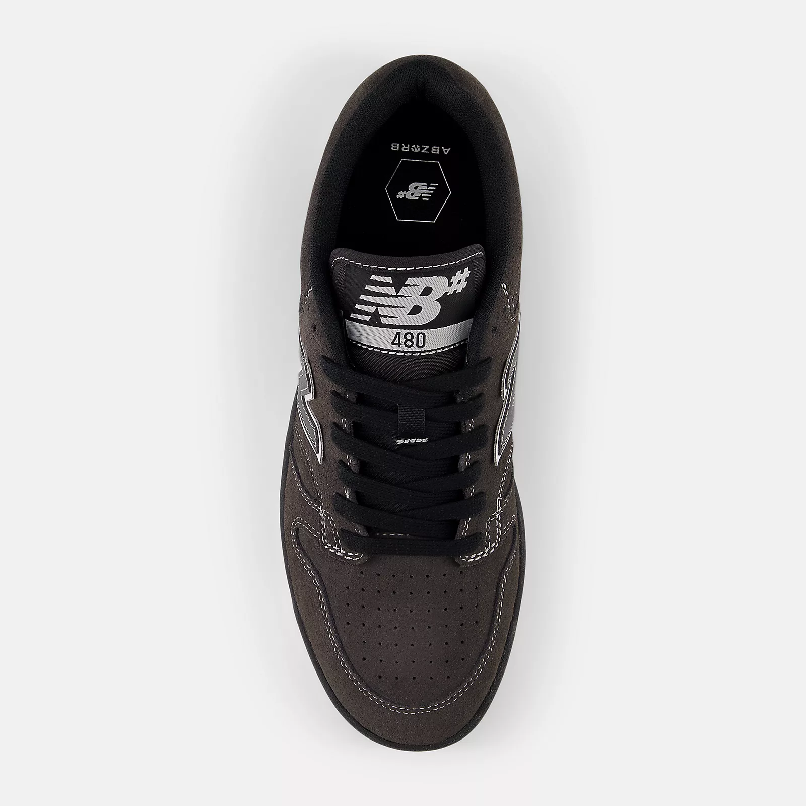 New Balance Shoes Numeric 480 - Black Cement/White - Image 4