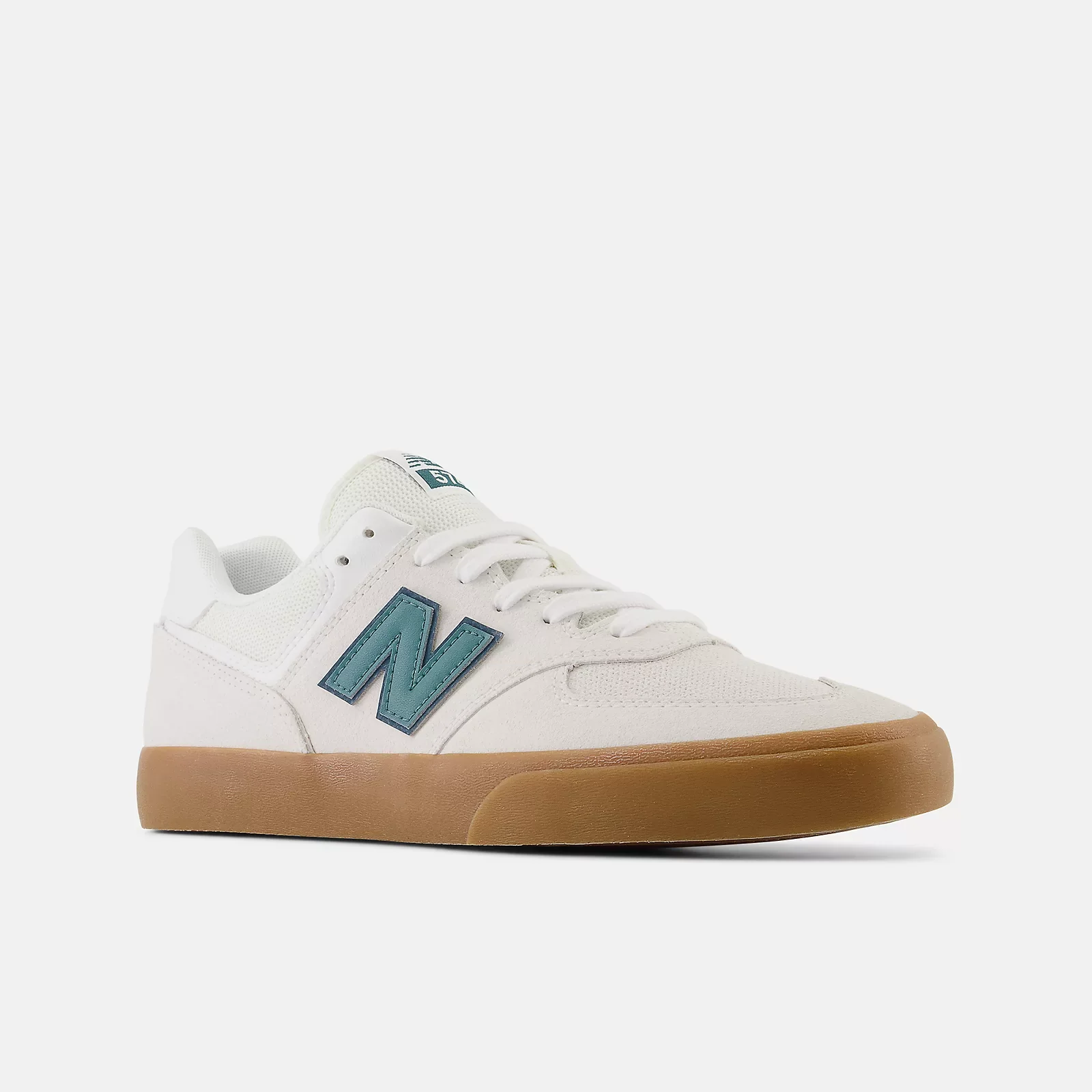 New Balance Shoes Numeric 574 Vulc - Sea Salt/Teal - Image 2