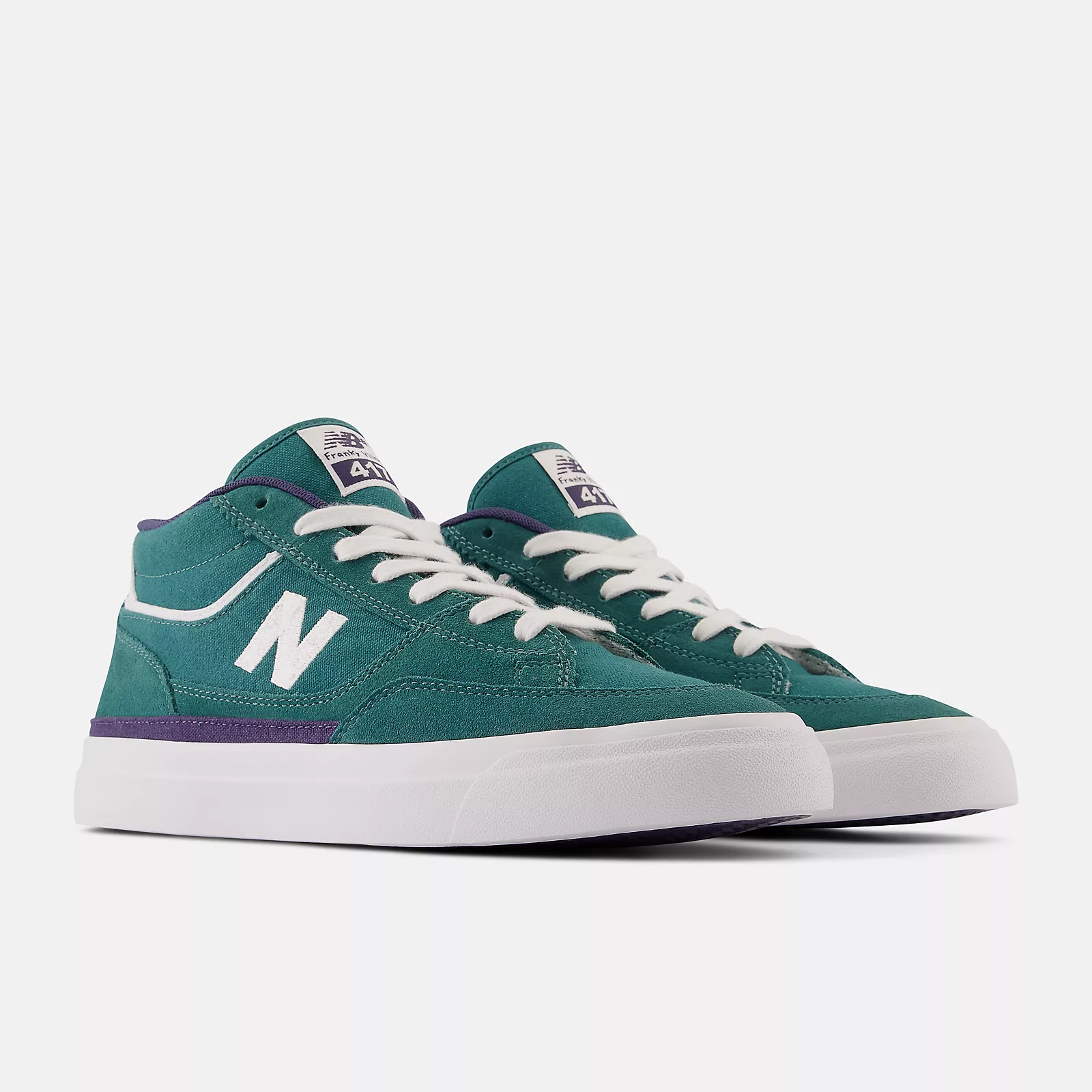 New Balance Shoes Numeric Franky Villani 417 - Vintage Teal/White - Image 3