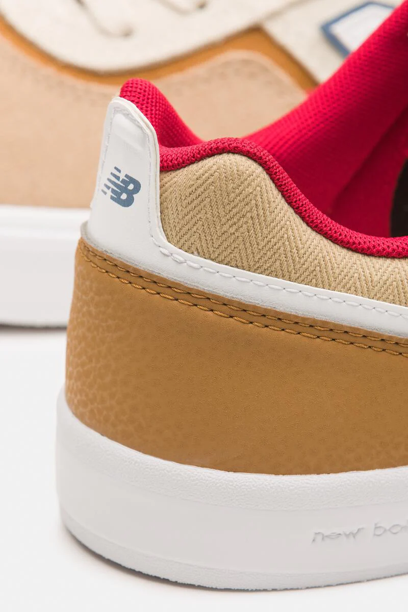 New Balance Shoes Numeric Jamie Foy 306 - Tan/Red - Image 3