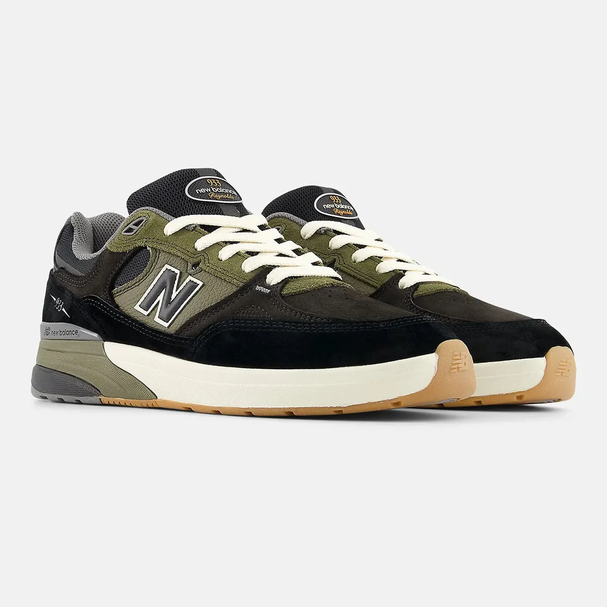 New Balance Shoes Numeric Andrew Reynolds 933 - Black/Dark Olive - Image 2
