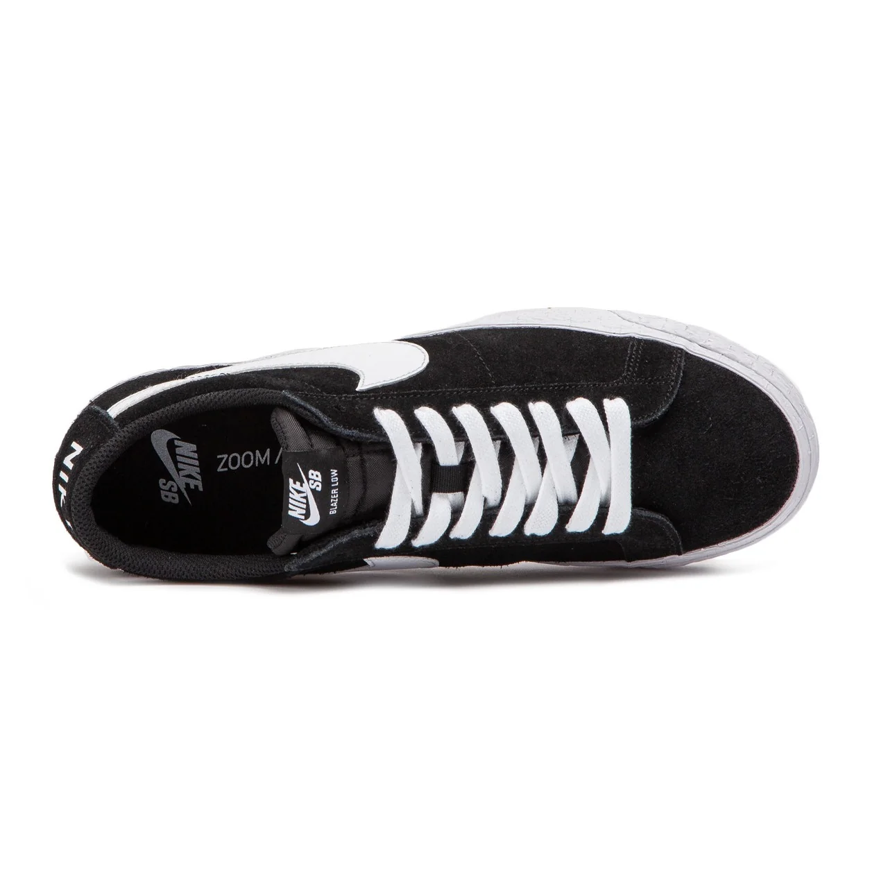 Nike Shoes Blazer Zoom Low - Black/White-Gum Light Brown - Image 3