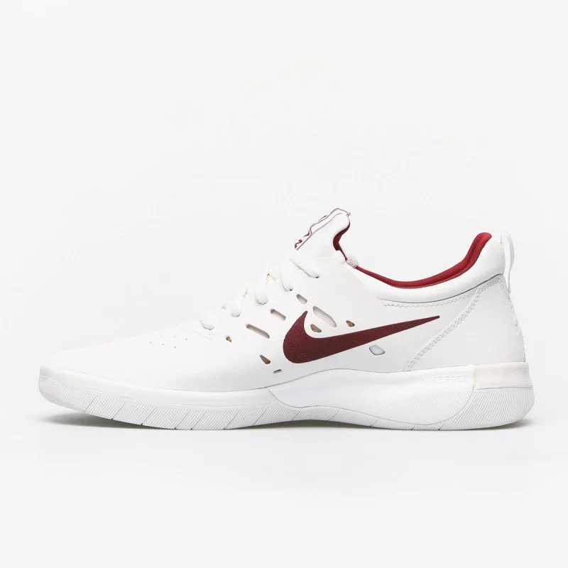 Nike Shoes SB Nyjah Free - Summit White/Team Crimson - Image 3