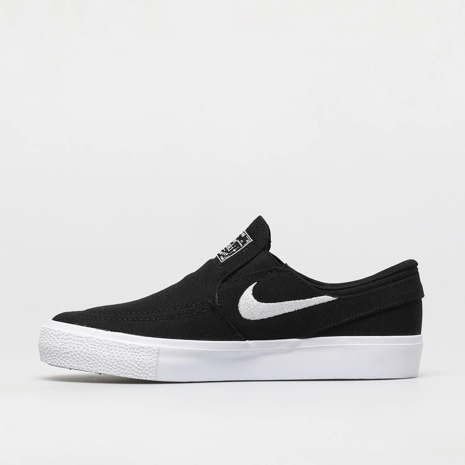 Nike Shoes SB Stefan Janoski Canvas Slip (GS) Youth - Black/White - Image 2