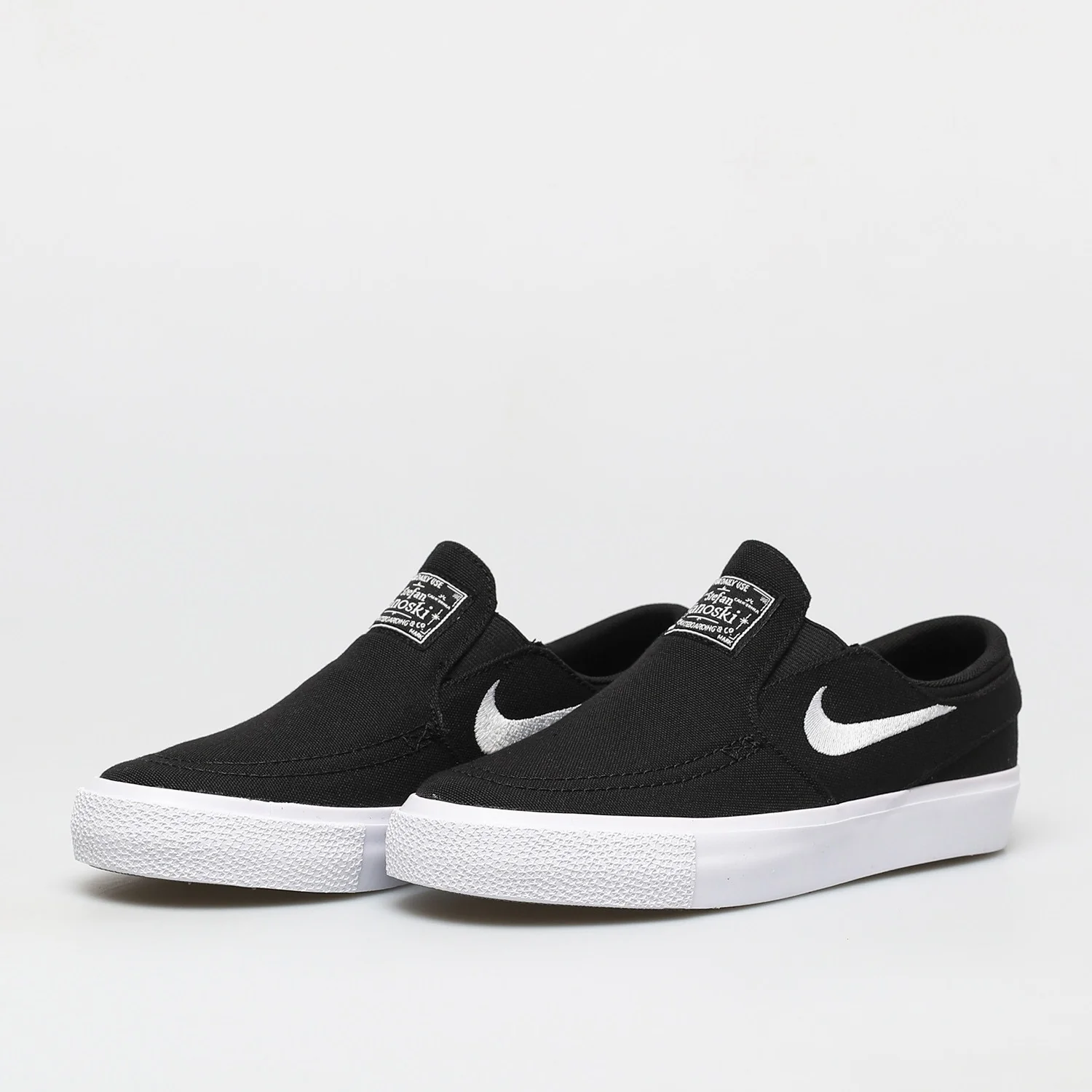 Nike Shoes SB Stefan Janoski Canvas Slip (GS) Youth - Black/White - Image 3