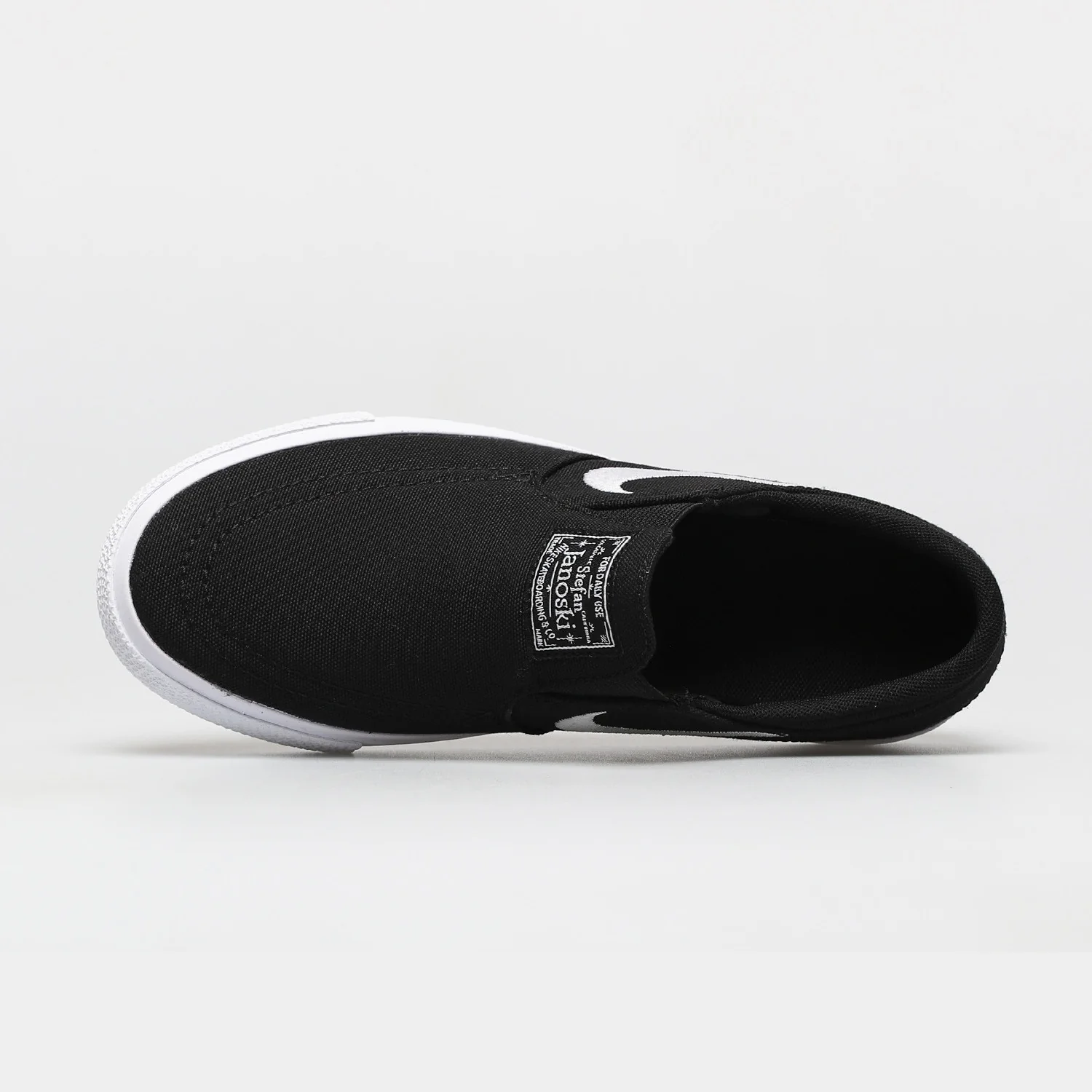 Nike Shoes SB Stefan Janoski Canvas Slip (GS) Youth - Black/White - Image 6