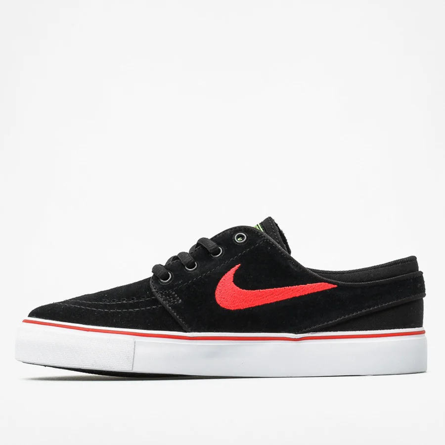 Nike Shoes SB Stefan Janoski (GS) Youth - Black/Red-Light Crimson Green Pulse - Image 2