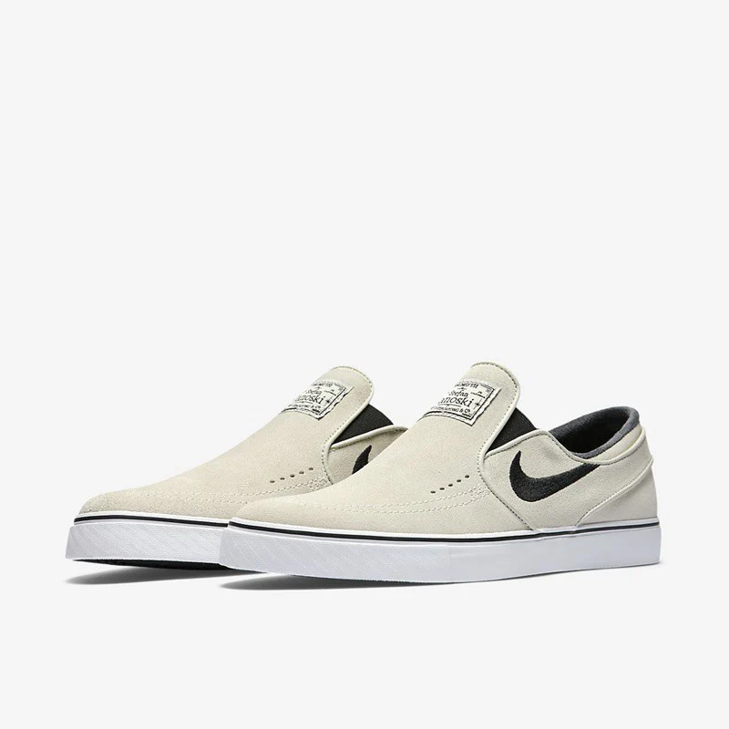Nike Shoes SB Zoom Stefan Janoski Slip-On - Light Bone/Black-White-Black - Image 2