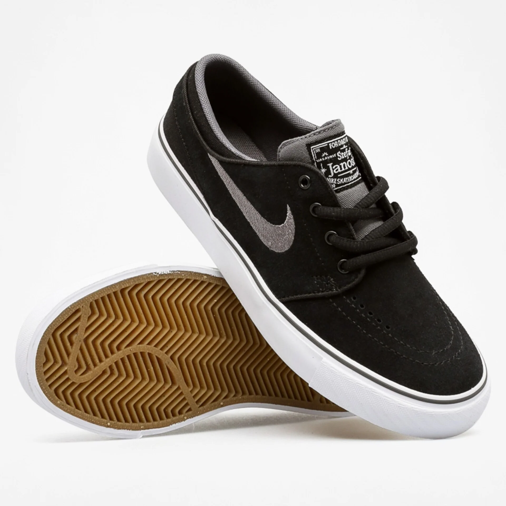 Nike Shoes Stefan Janoski (GS) - Black Graphite-White-Gum - Image 3