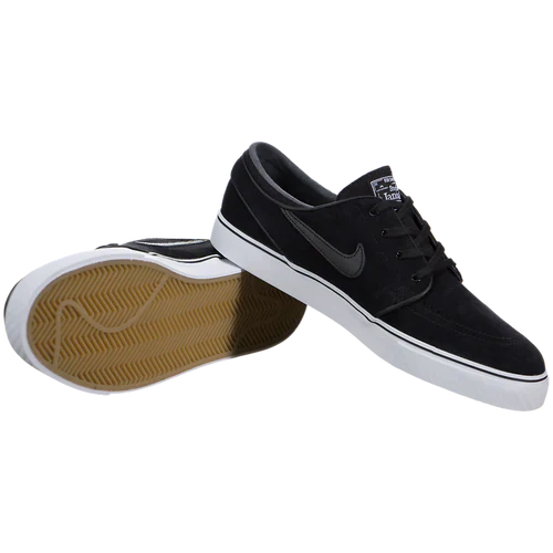 Nike Shoes Zoom Stefan Janoski -Black/Black-White-Gum Brown - Image 4
