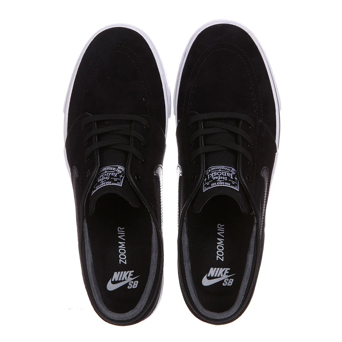 Nike Shoes Zoom Stefan Janoski -Black/Black-White-Gum Brown - Image 5