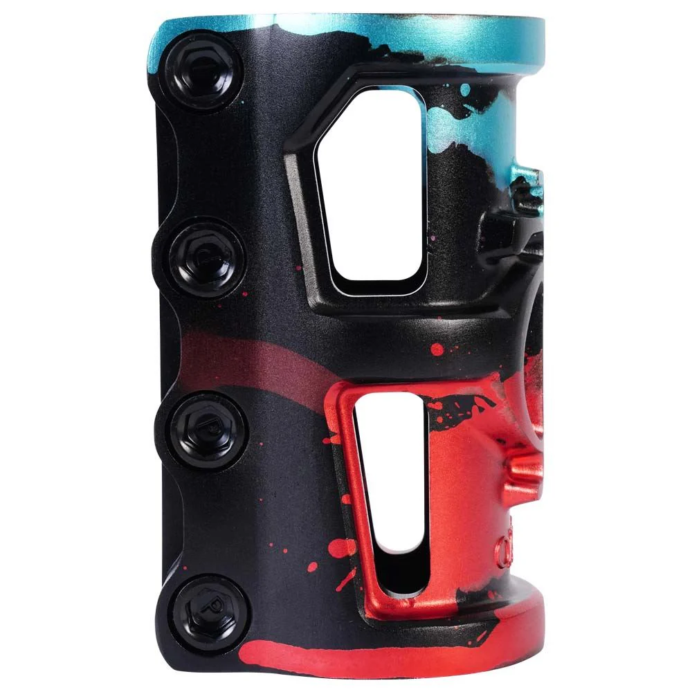 Oath Cage V2 SCS 4 Bolt Clamp - Black/Teal/Red - Image 3