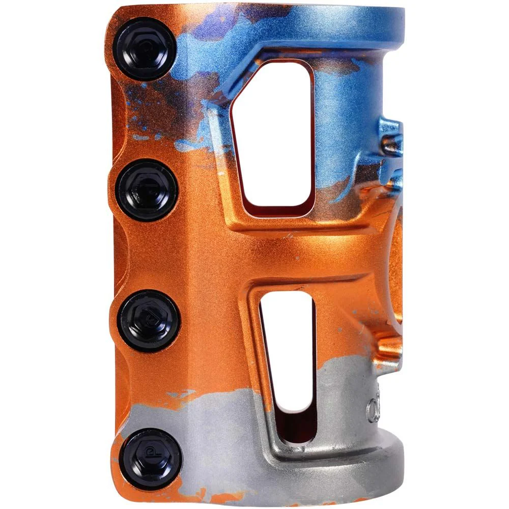 Oath Cage V2 SCS 4 Bolt Clamp - Orange/Blue/Titanium - Image 3