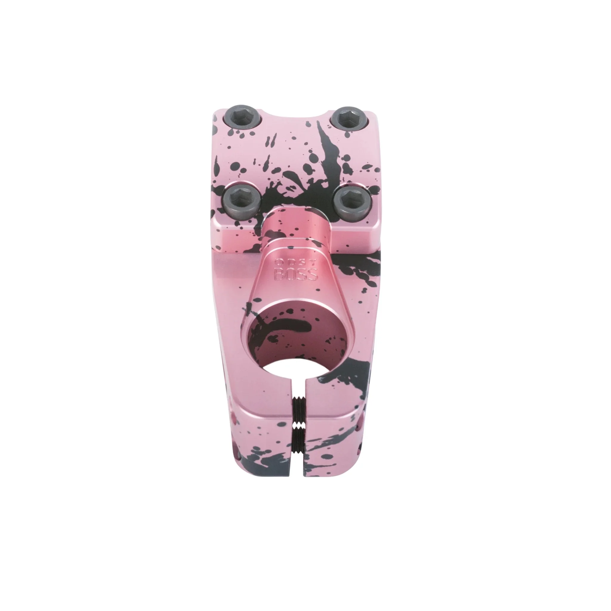 Odyssey BMX Boss Stem 52mm - Pale Pink/Black Splatter - Image 2