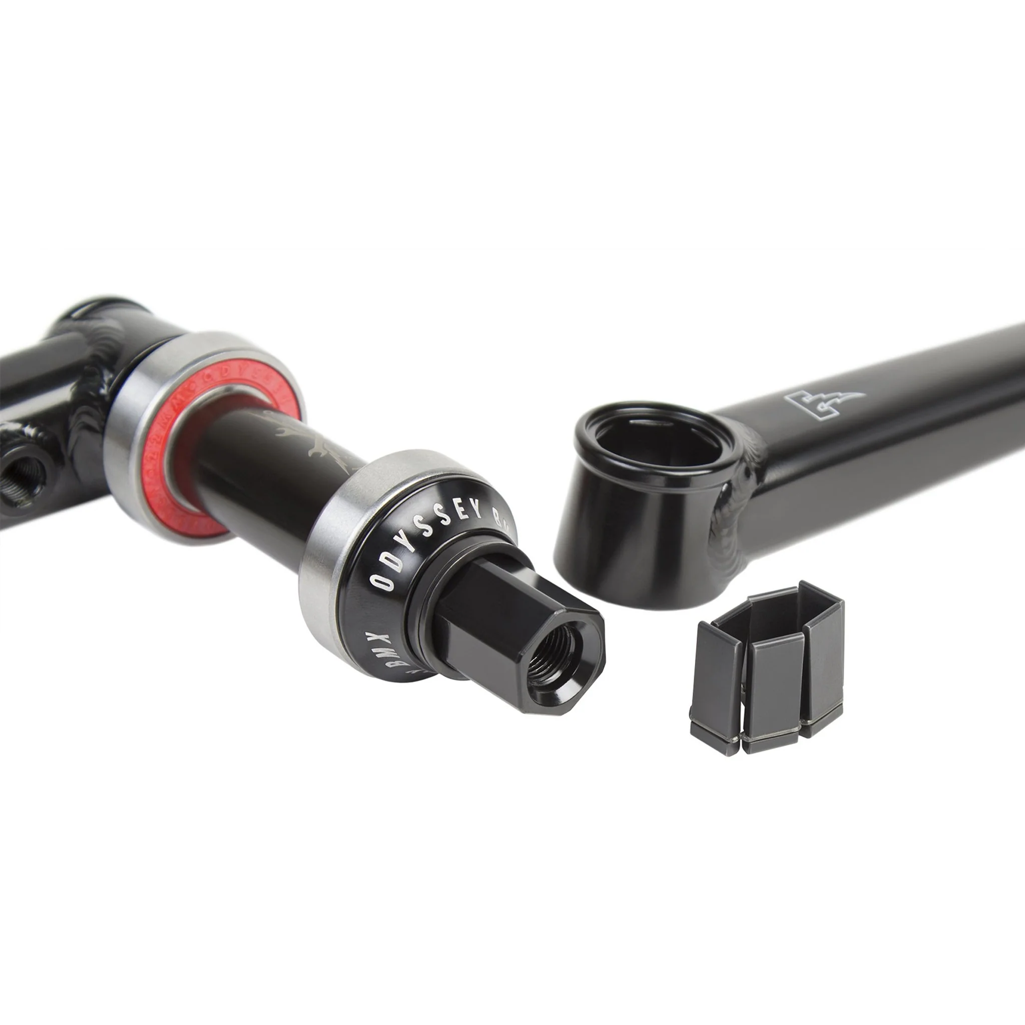 Odyssey BMX Thunderbolt+ Cranks 170mm RHD - Rust Proof Black - Image 4