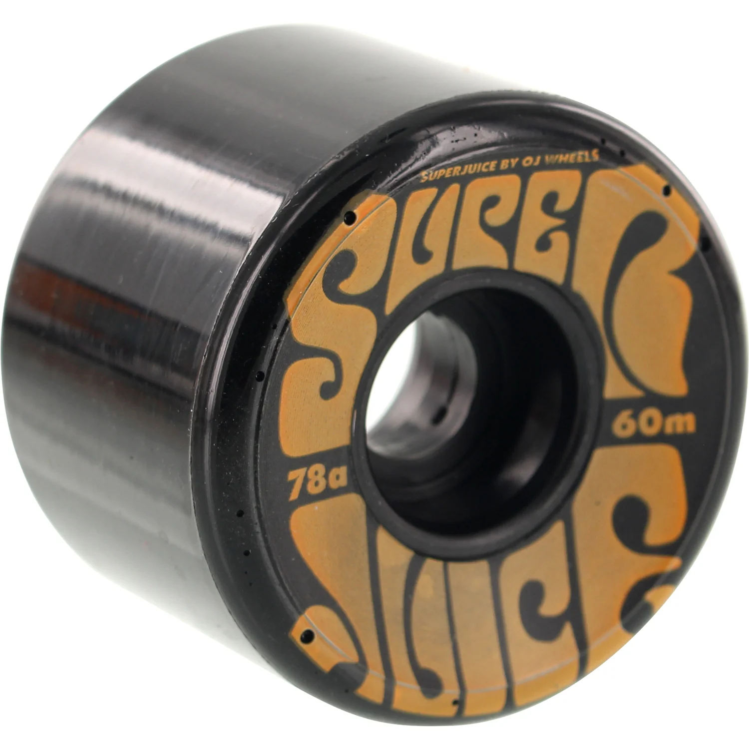 OJ Wheels Super Juice 60mm 78a - Black/Orange (Set of 4) - Image 2