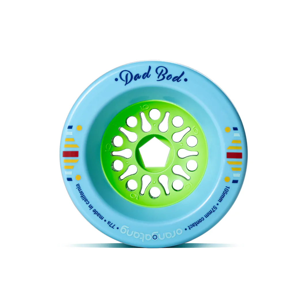 Orangatang Dad Bods 105mm 77a Longboard Wheels  - Blue - Image 3