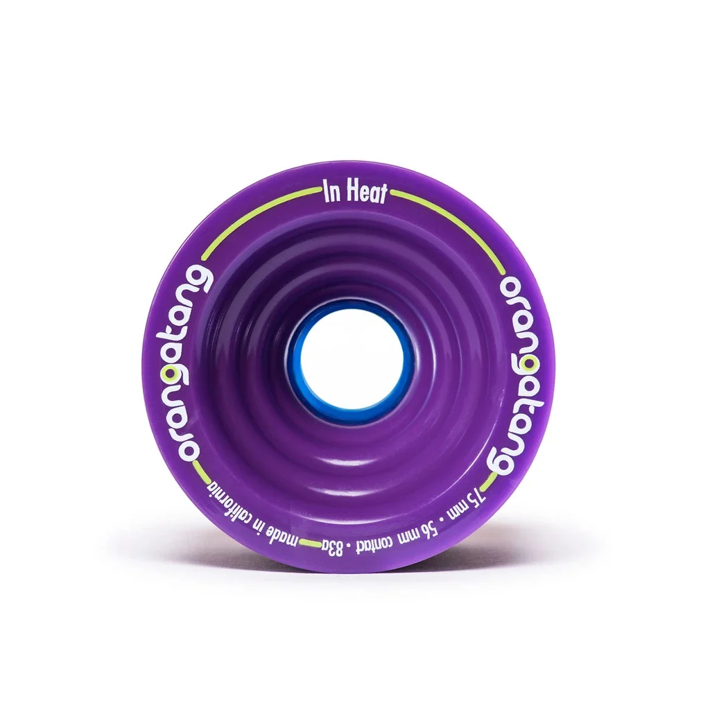 Orangatang In Heat 75mm 83a Purple Longboard Wheels (Set of 4) - Image 2