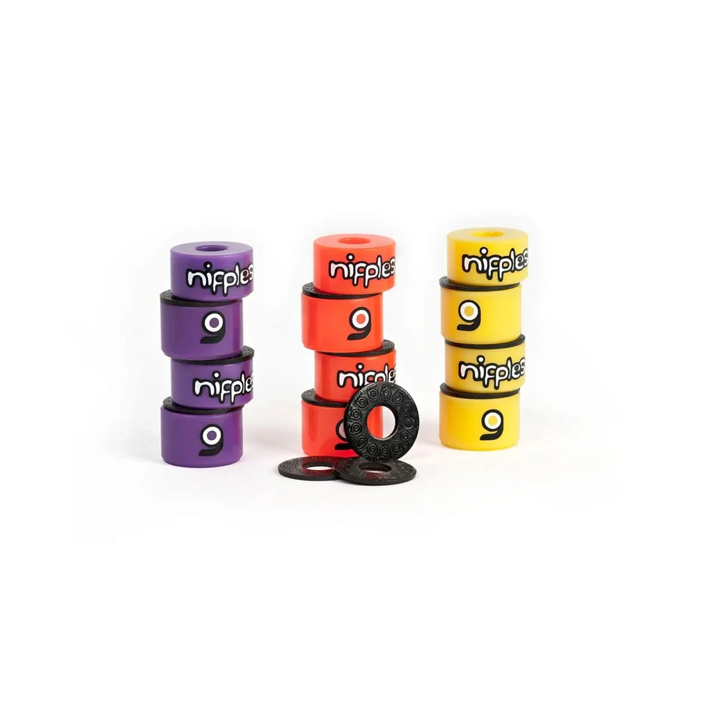 Orangatang Nipple Double Barrel Bushings Hard - Yellow (Set) - Image 3