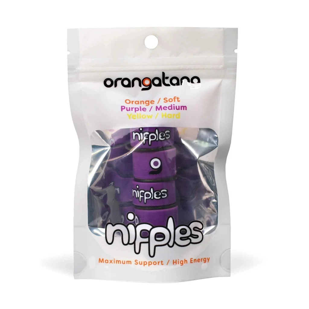 Orangatang Nipple Double Barrel Bushings Medium - Purple (Set)