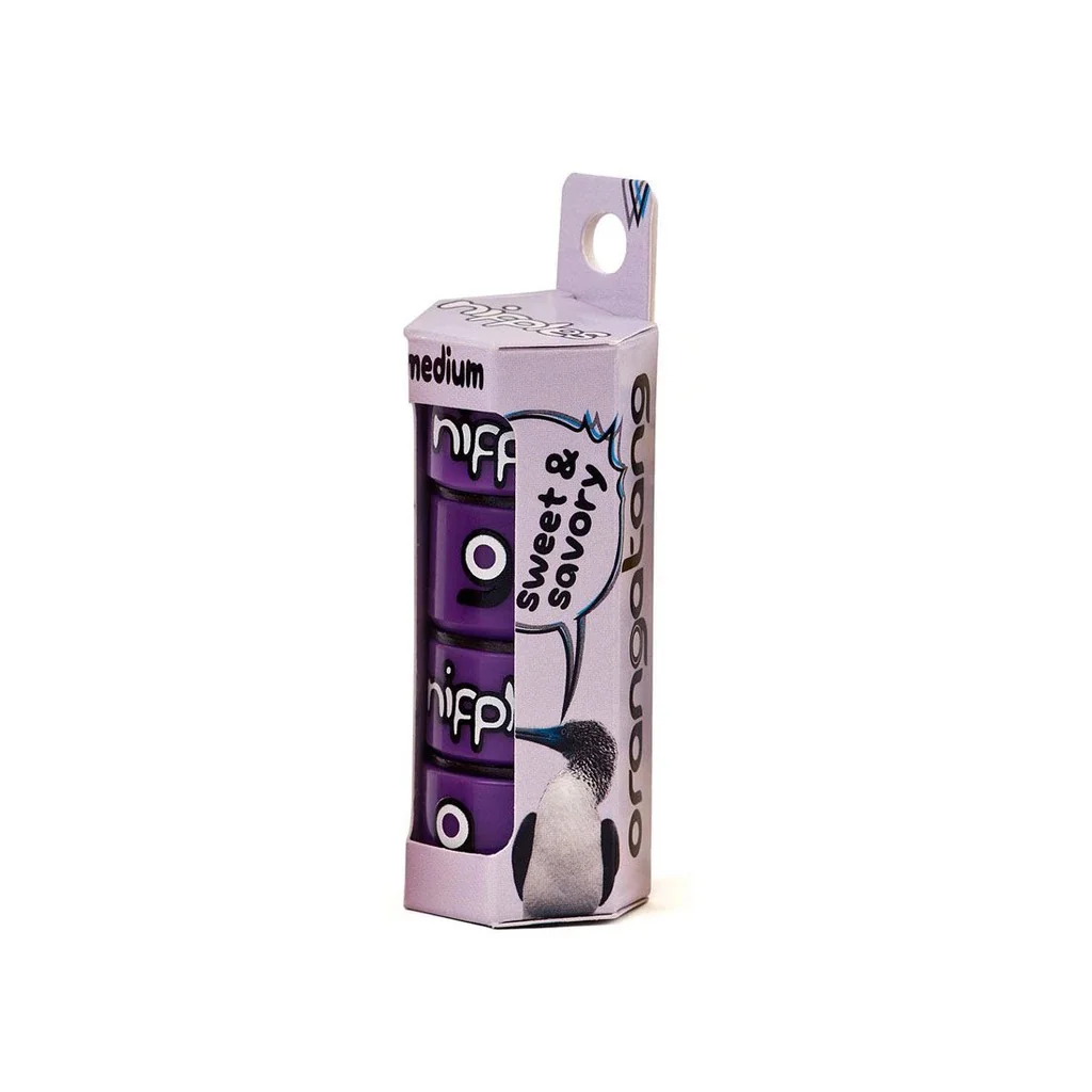 Orangatang Nipple Double Barrel Bushings Medium - Purple (Set) - Image 2