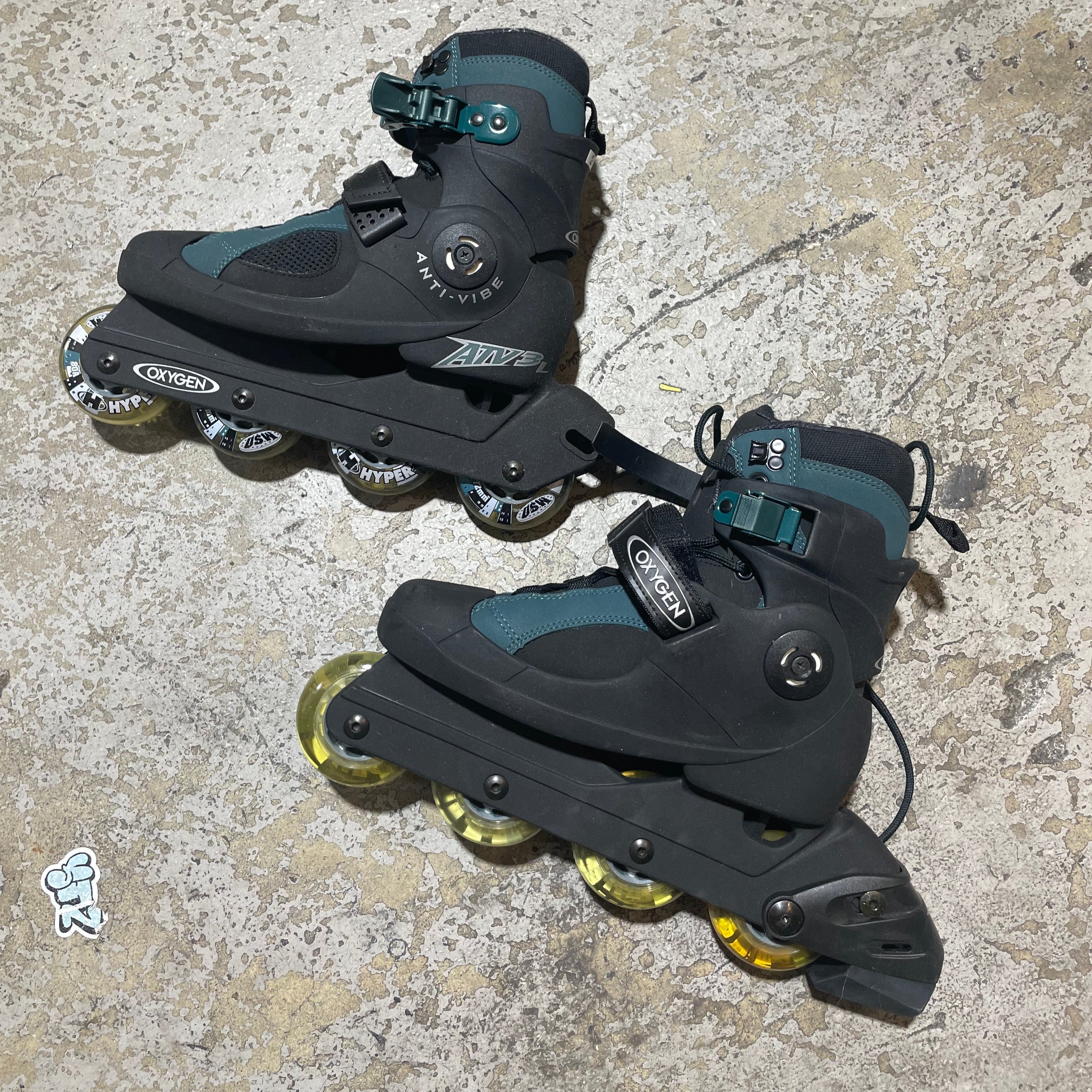 Oxygen ATV3 L Inline Skate - Black/D Green [Size 5.5 Women] - Image 2