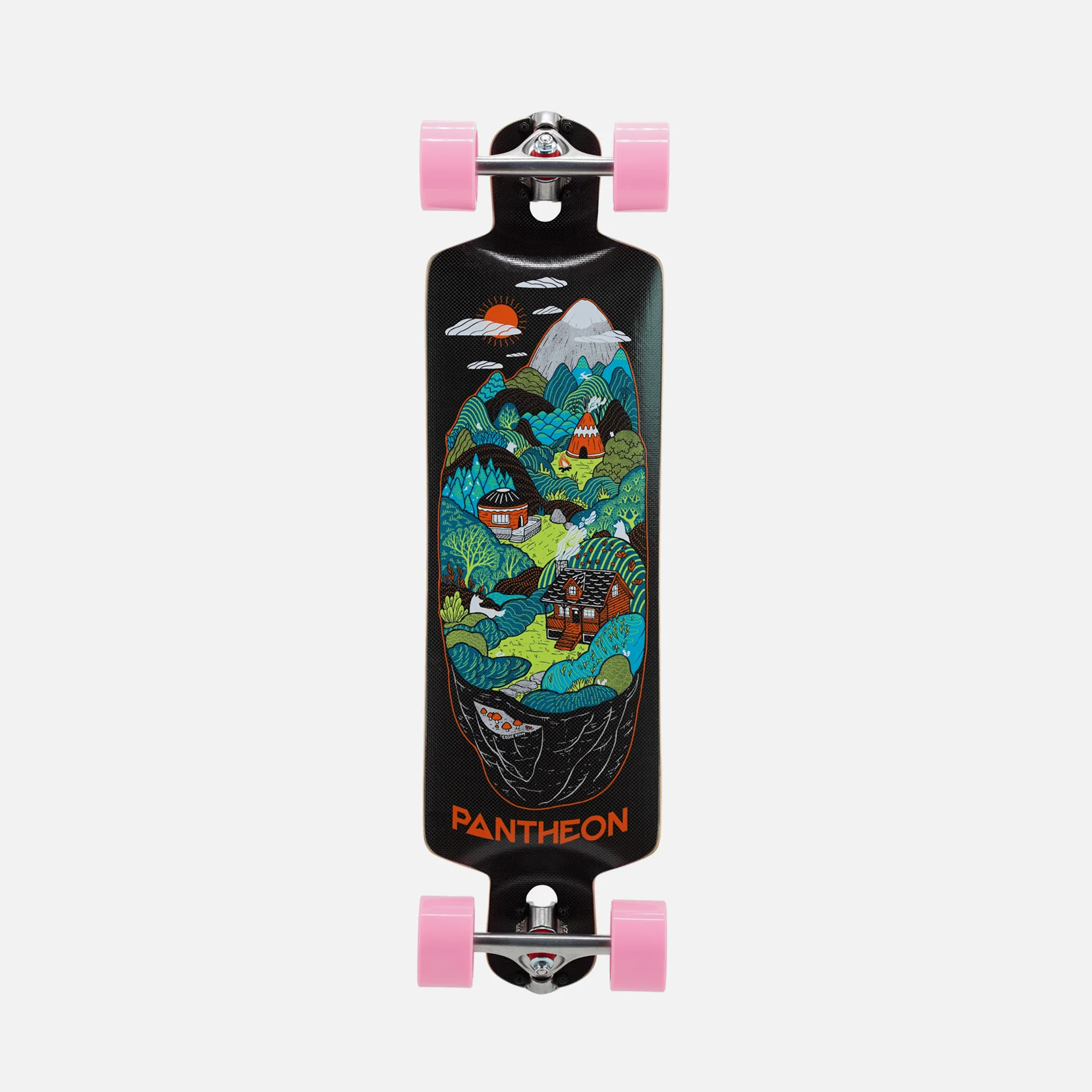 Pantheon CARBON Trip “Indian Hills” Longboard Complete - 33.25" - Image 2