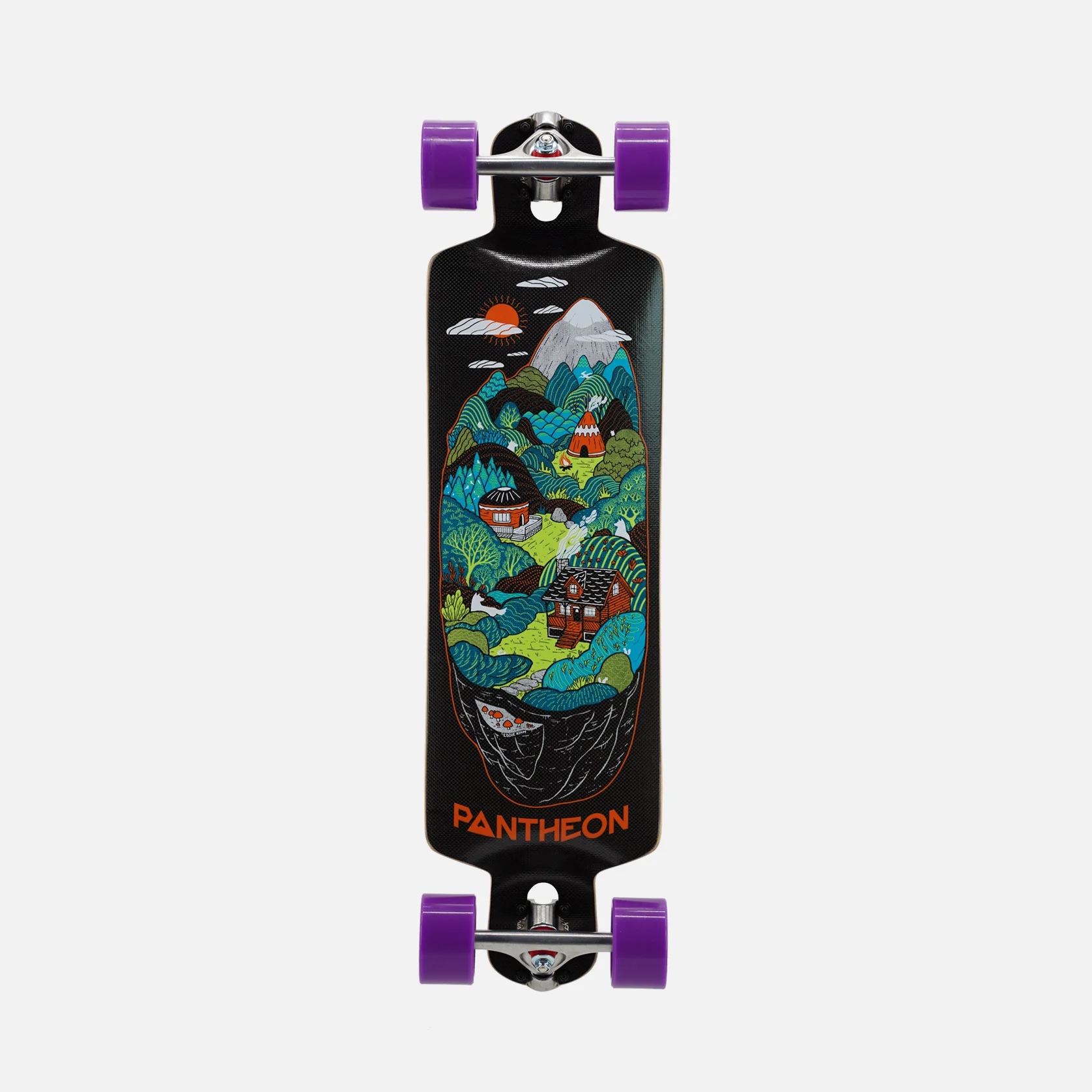 Pantheon CARBON Trip “Indian Hills” Longboard Complete - 33.25" - Image 3