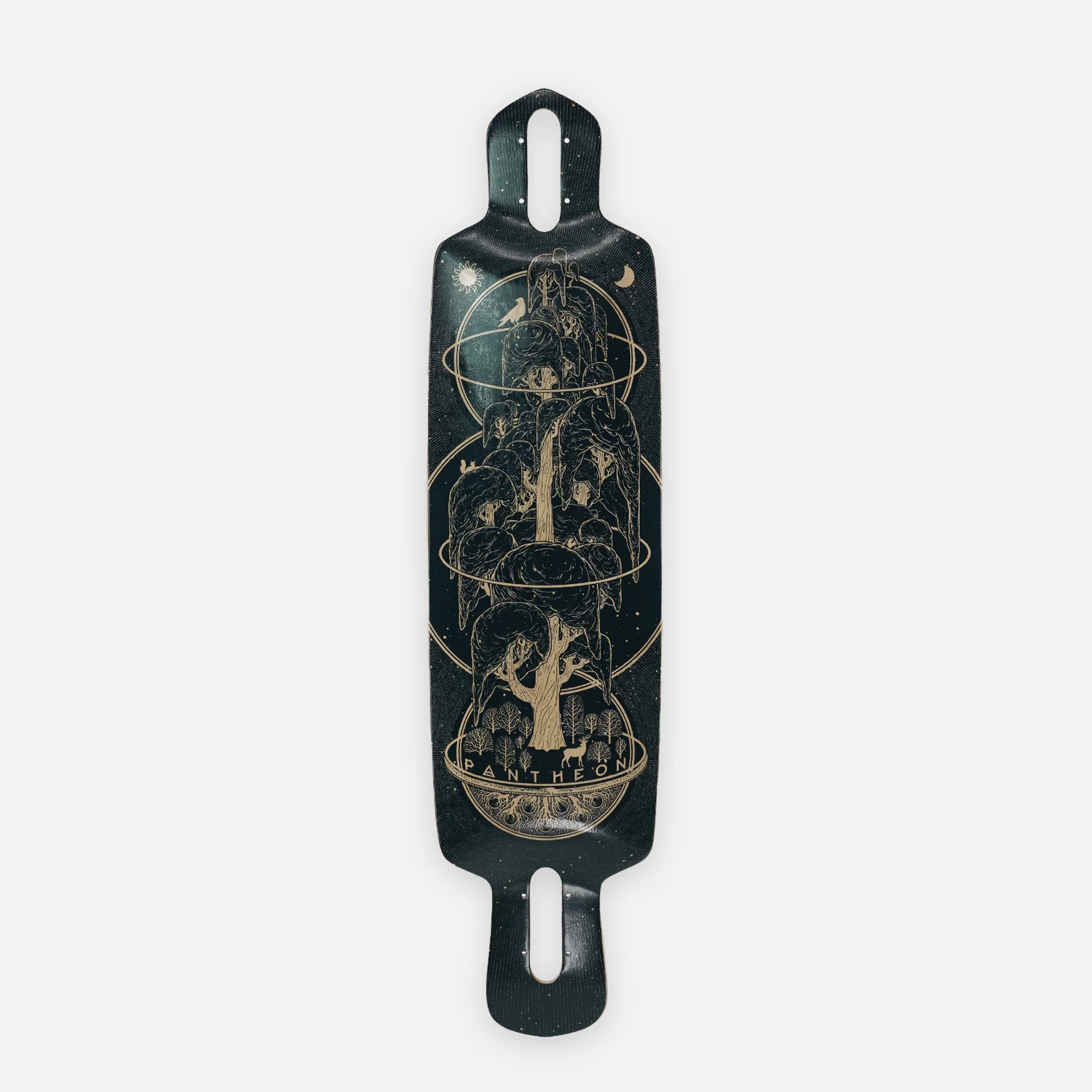 Pantheon Ember Classic Yggdrasil Graphic Longboard Deck - 34.4" - Image 2