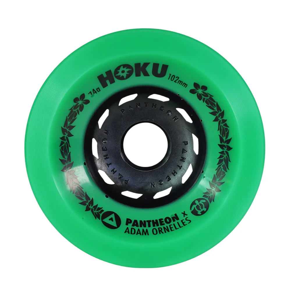 Pantheon Adam Ornelles Hoku 102mm 74a Wheels - Green (Set of 4)
