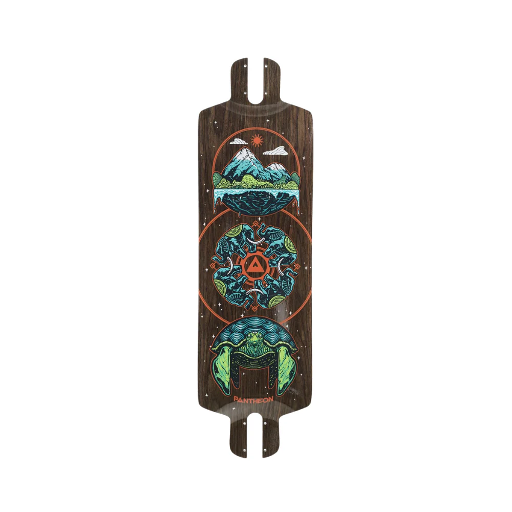 Pantheon Pranayama Cosmic Turtle Longboard Deck - 31.5"