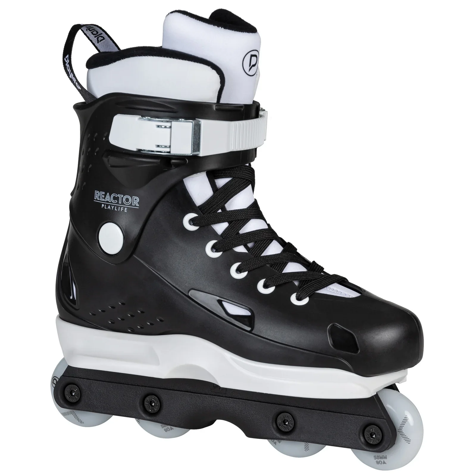 Playlife Reactor Skates Aggressive Inline Complete - White/Black - Image 2