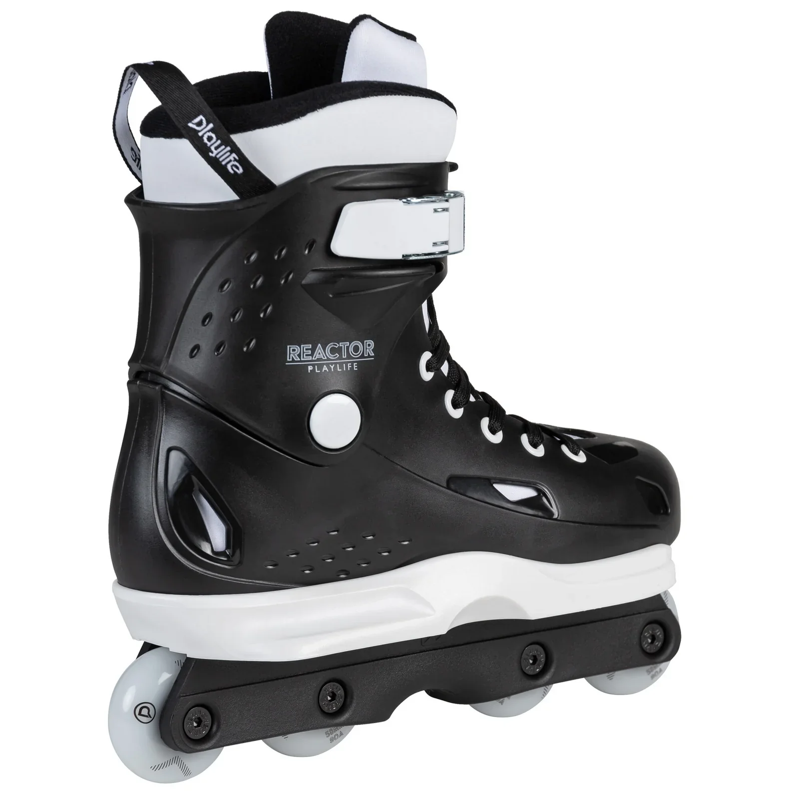 Playlife Reactor Skates Aggressive Inline Complete - White/Black - Image 3