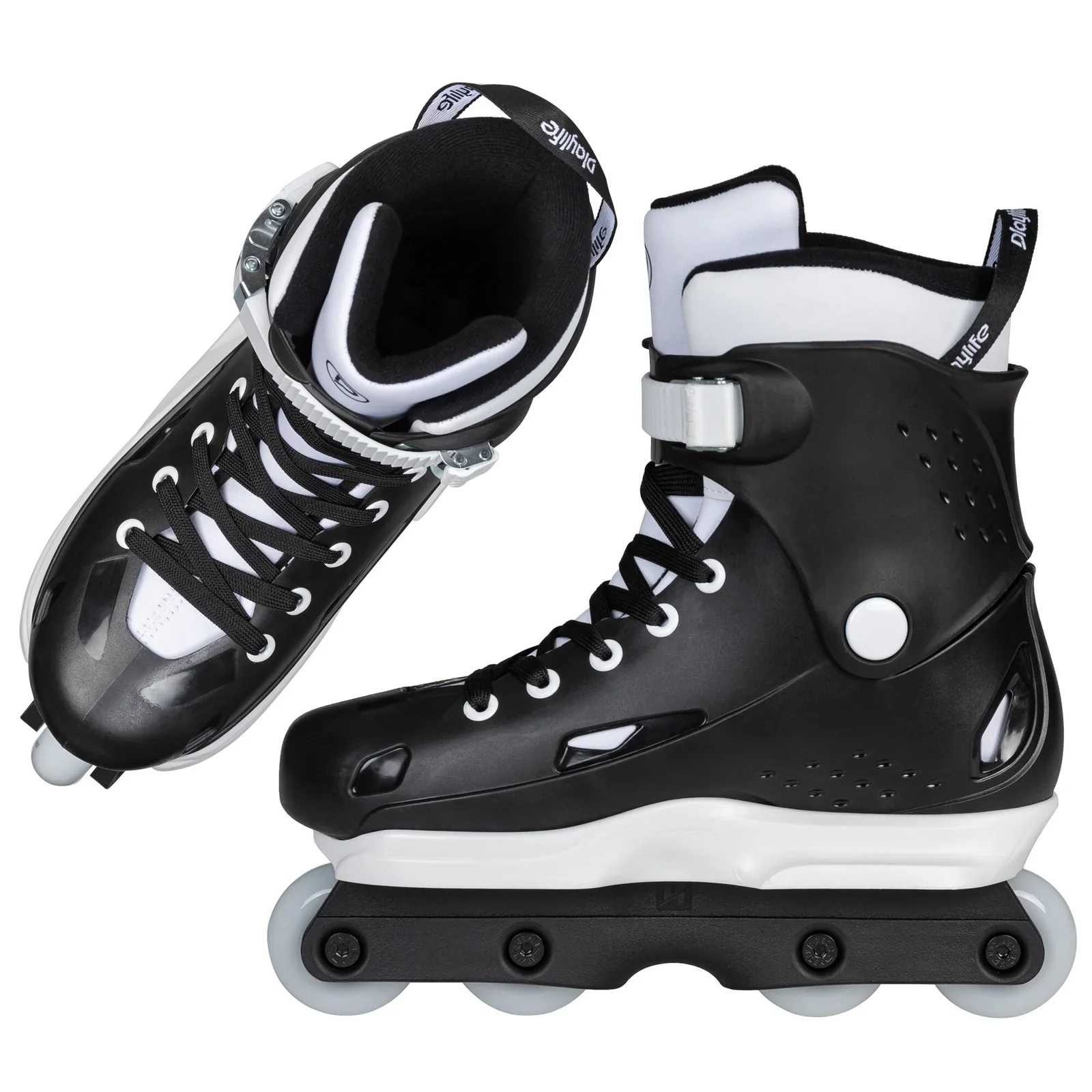 Playlife Reactor Skates Aggressive Inline Complete - White/Black - Image 4