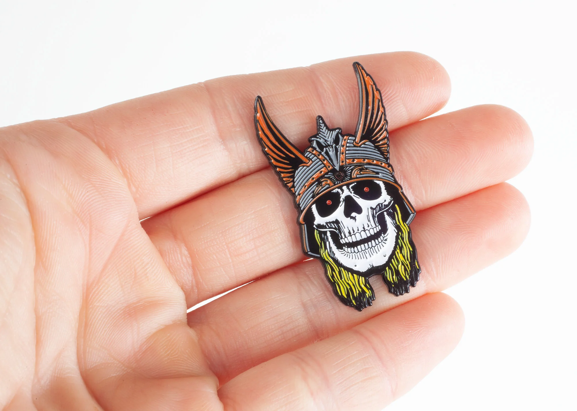 Powell Peralta Andy Anderson Skull Lapel Pin - Image 3