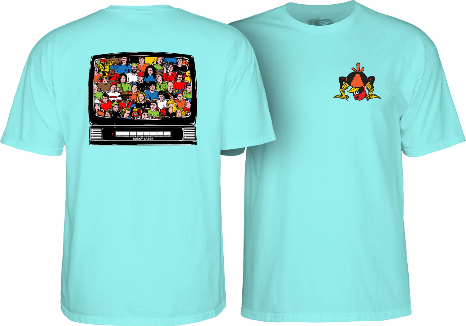 Powell Peralta Bucky Lasek Stadium T-Shirt - Celadon