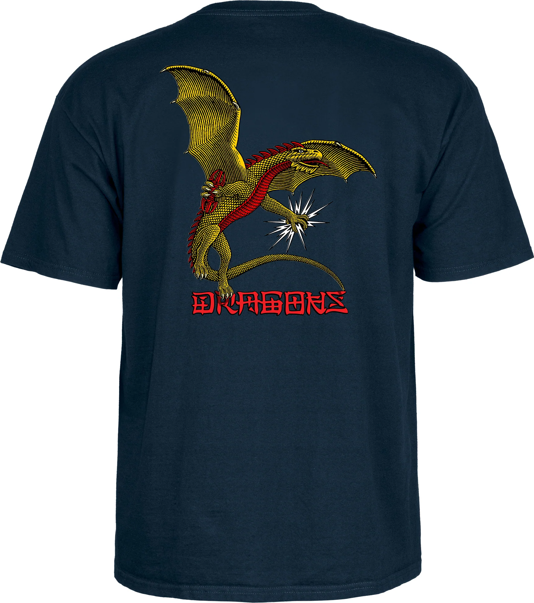Powell Peralta Dragons Logo T-Shirt - Navy - Image 3