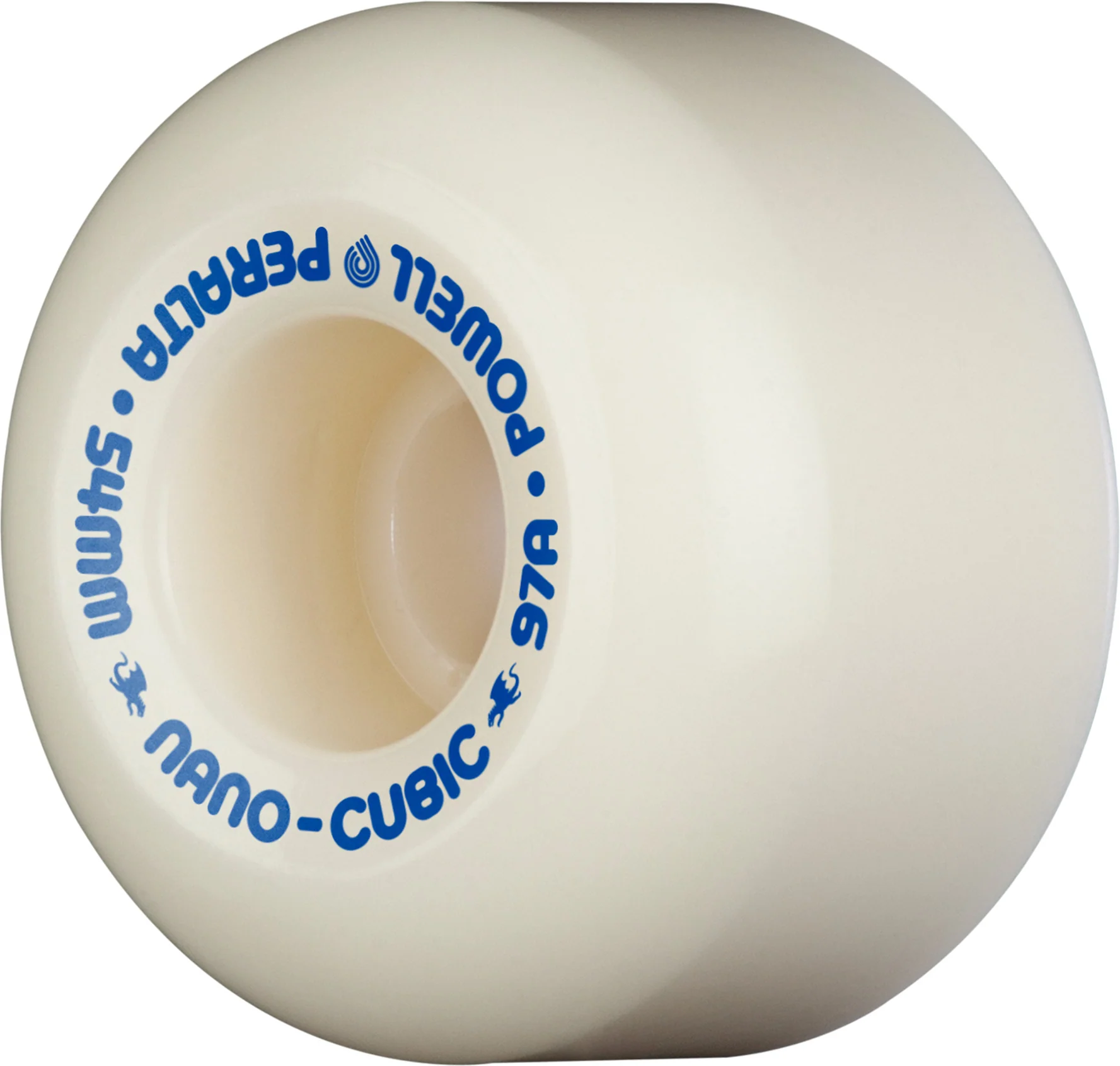 Powell Peralta Nano Cubic Asymmetrical Shape Dragon Formula Wheels 54x36mm 97A - Off White (Set of 4)