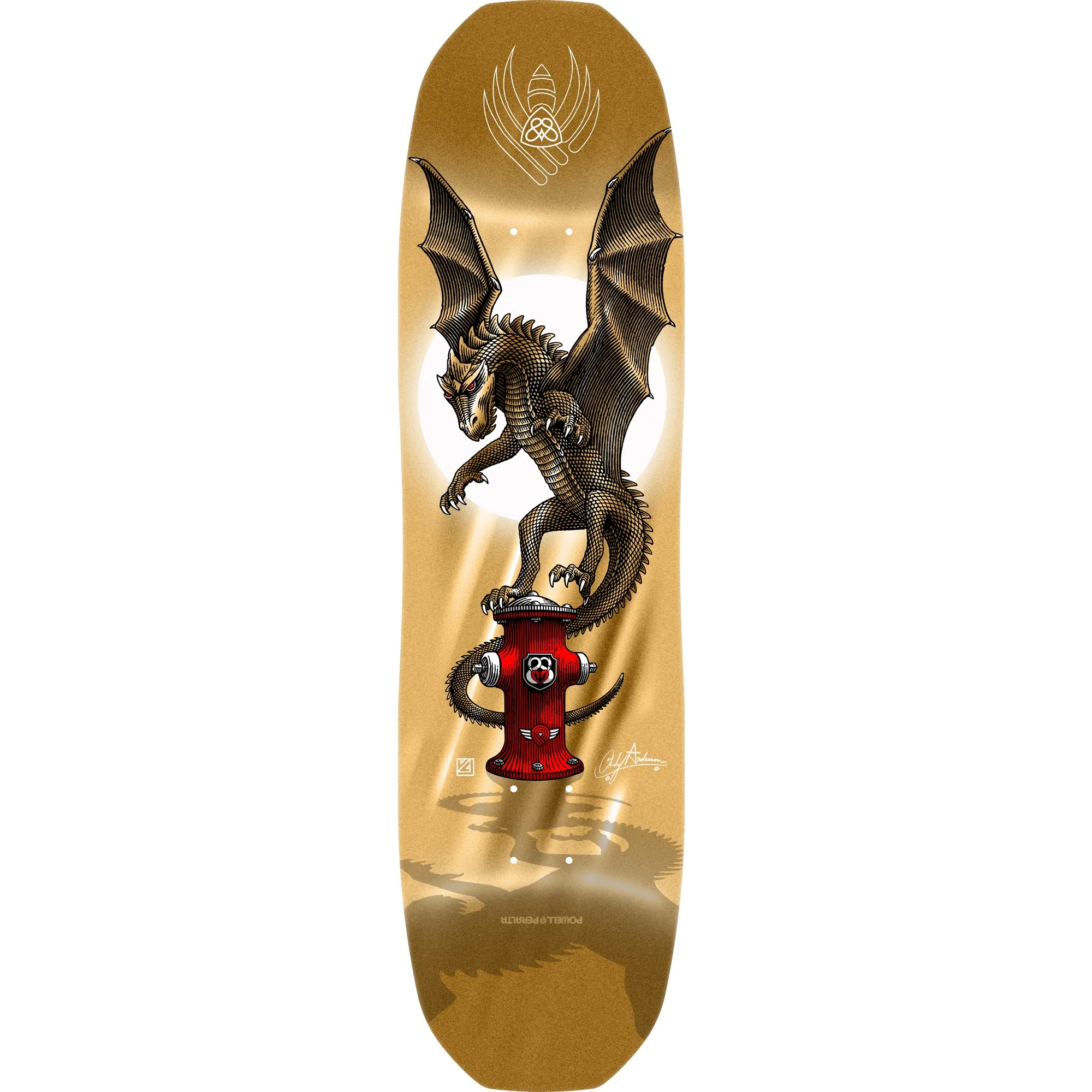 Powell Peralta Pro Andy Anderson Hydrant Flight Deck 311 - 8.4″ Gold Foil