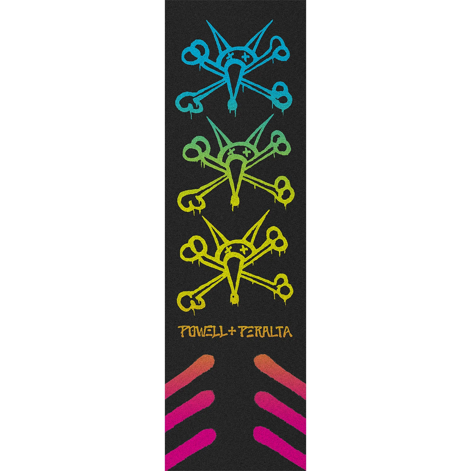 Powell Peralta Rat Bones Fade Griptape - 10.5"x33" Black