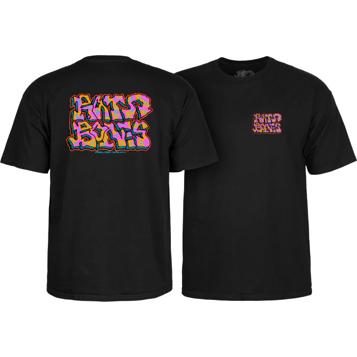 Powell Peralta Rat Bones Graffiti T-Shirt - Black