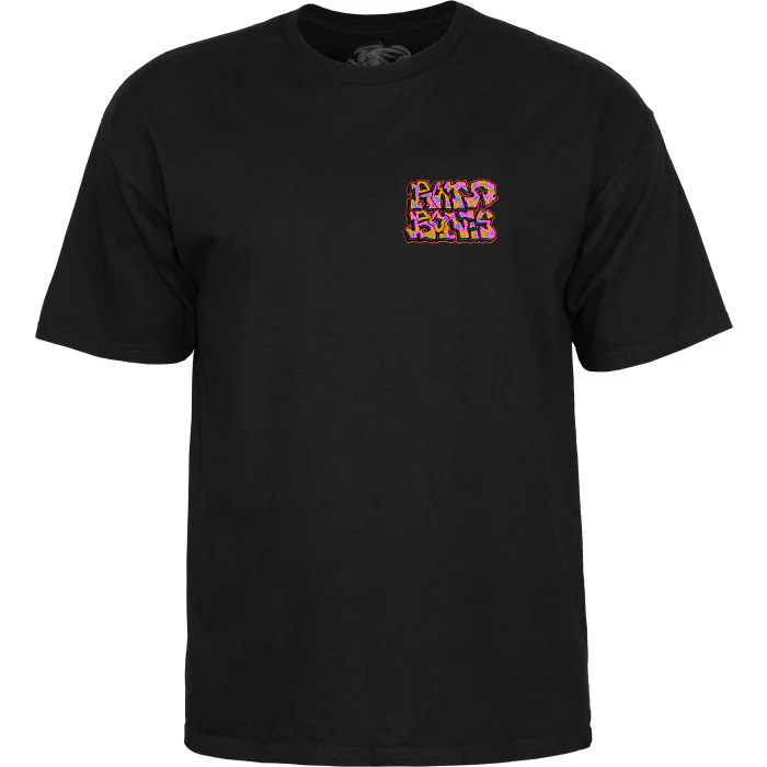 Powell Peralta Rat Bones Graffiti T-Shirt - Black - Image 2